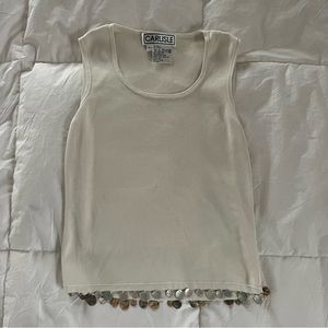White Carlisle Tank Top